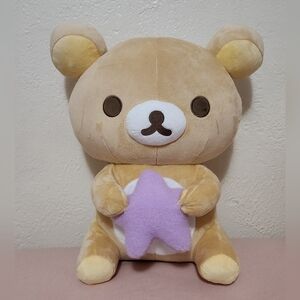 Large Rilakkuma Holding Star Plush